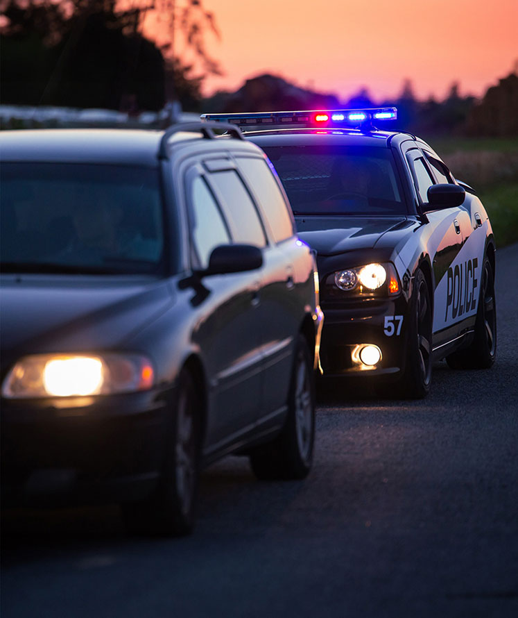 law enforcement pulling someone over